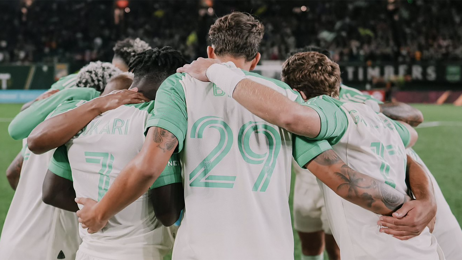 Austin FC huddle