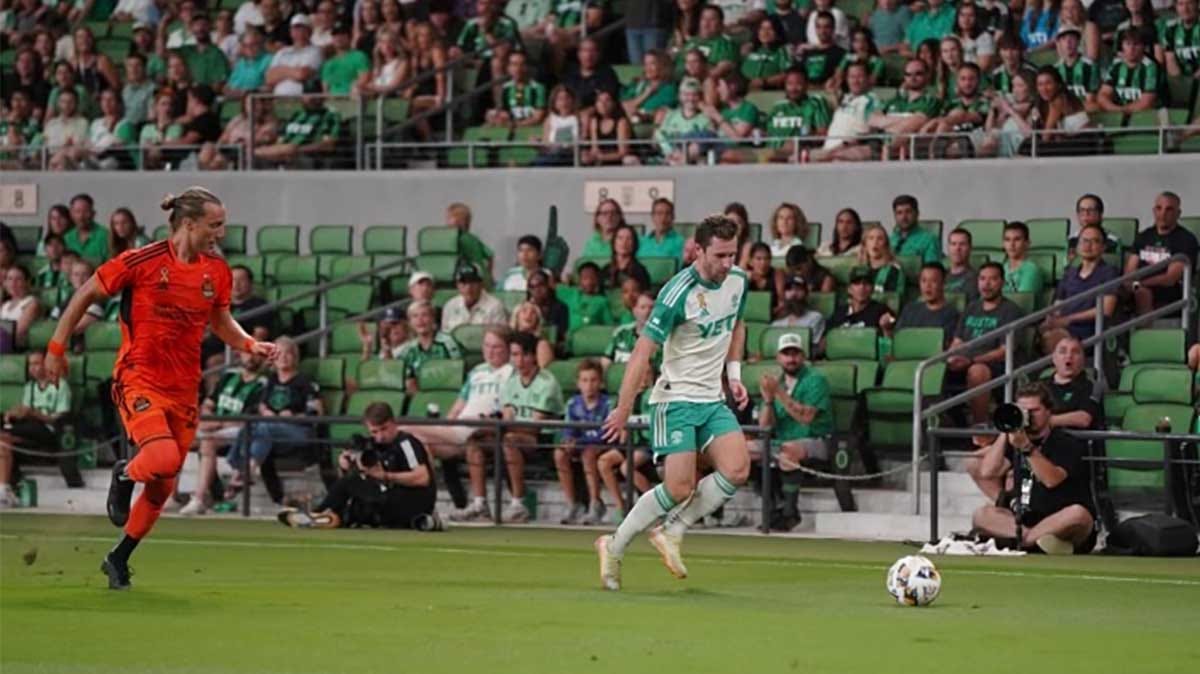 Jon Gallagher of Austin FC vs. Houston