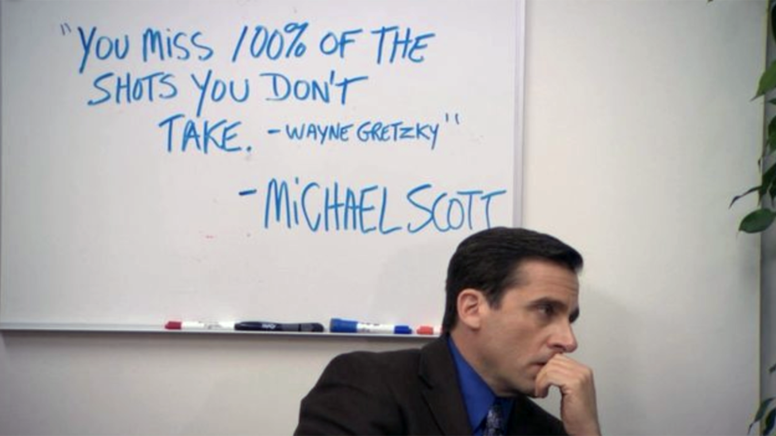 Michael Scott with Wayne Gretzky quote