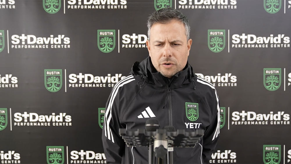 Austin FC head coach Nico Estevez