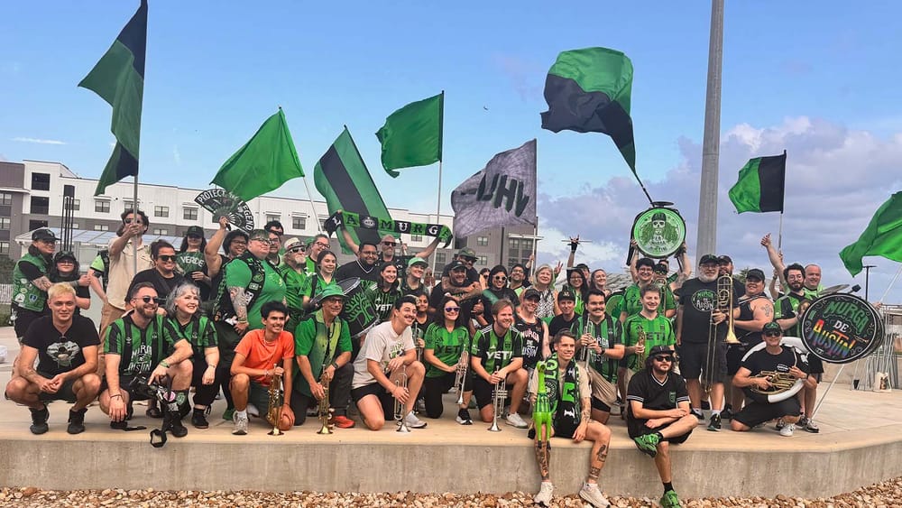 New Austin FC player Robert Taylor with fans