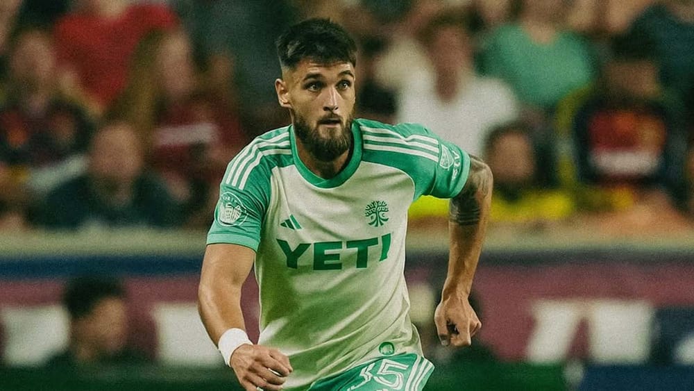Mateja Đorđević of Austin FC playing against Real Salt Lake