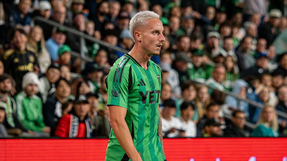 Žan Kolmanič of Austin FC, playing against LAFC