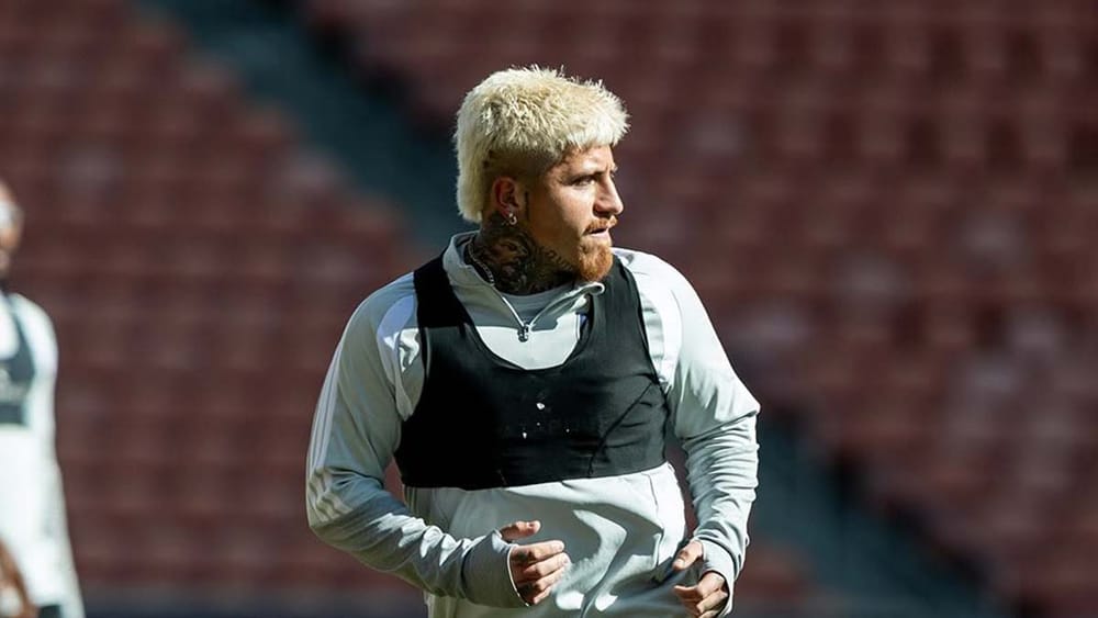 Real Salt Lake's Diego Luna at a recent training session