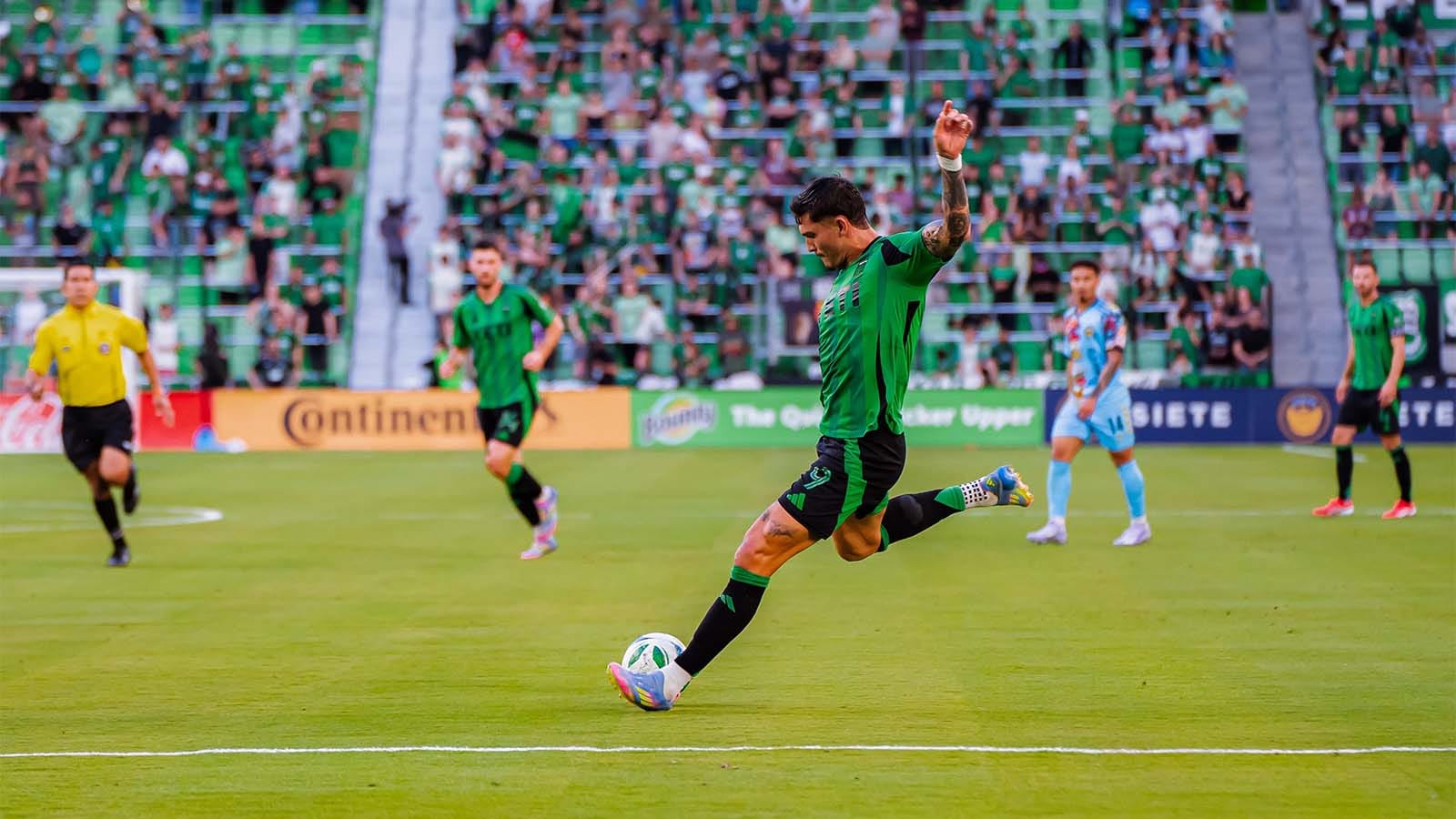 Brandon Vázquez playing for Austin FC