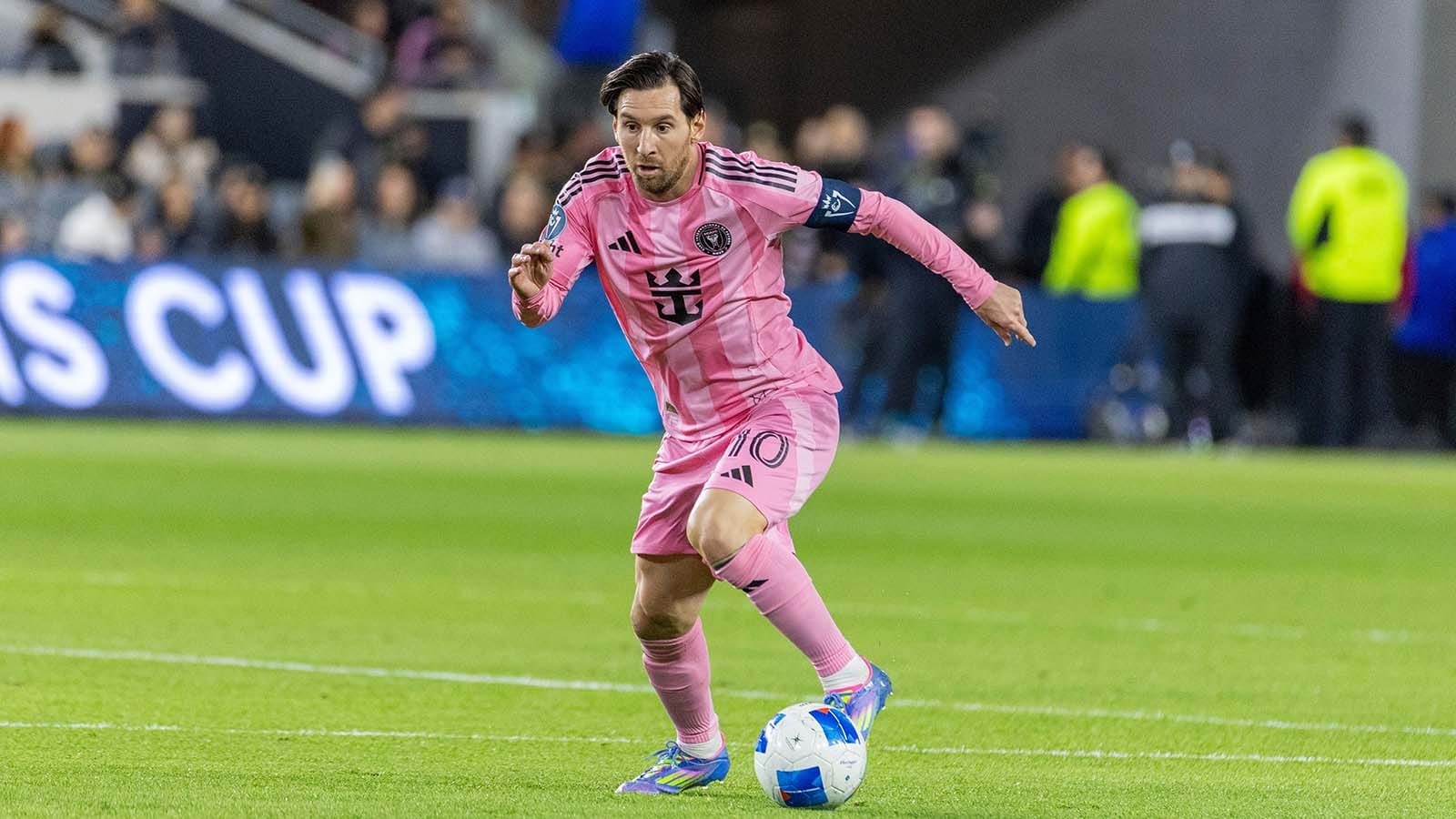 Lionel Messi of Inter Miami CF dribbling a ball