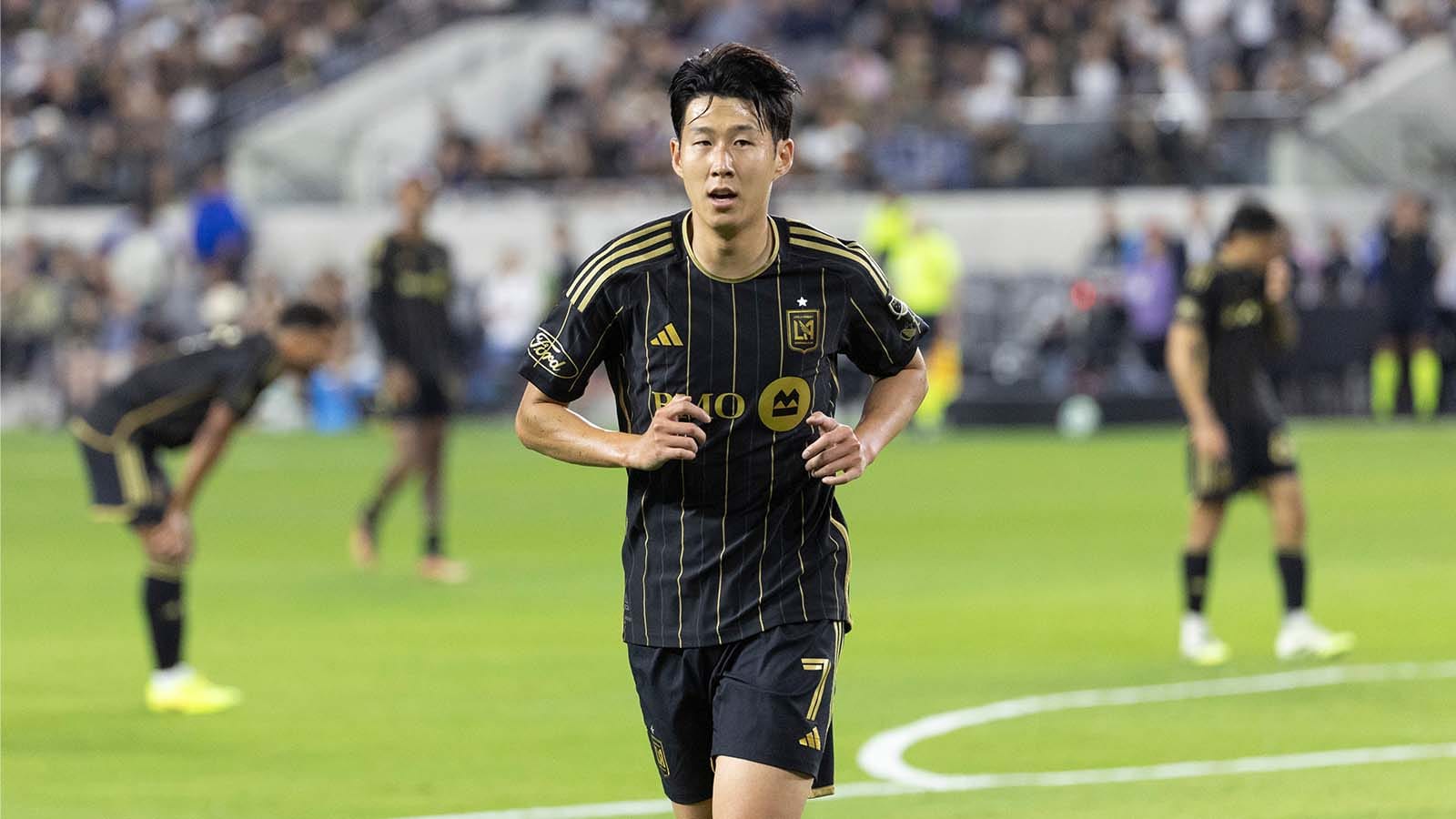 Son Heung-min playing for LAFC