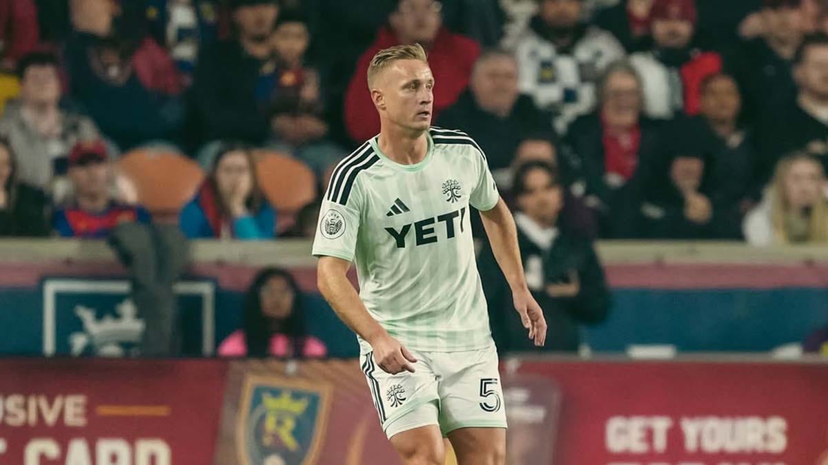 Austin FC's Oleksandr Svatok playing against Real Salt Lake